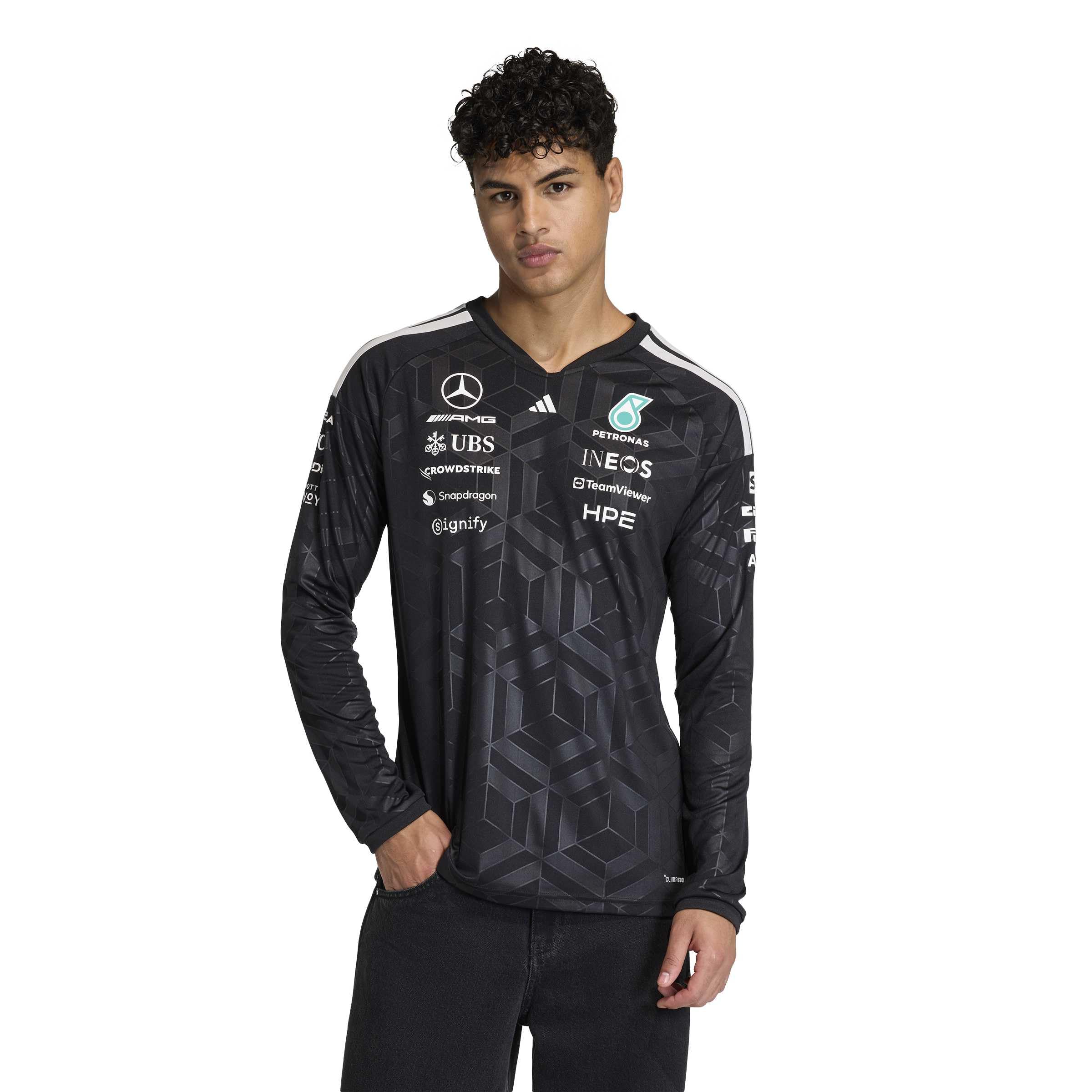 adidas Hombre Mercedes - Amg Petronas Formula 1 Team Driver Jersey Longsleeve Shirt