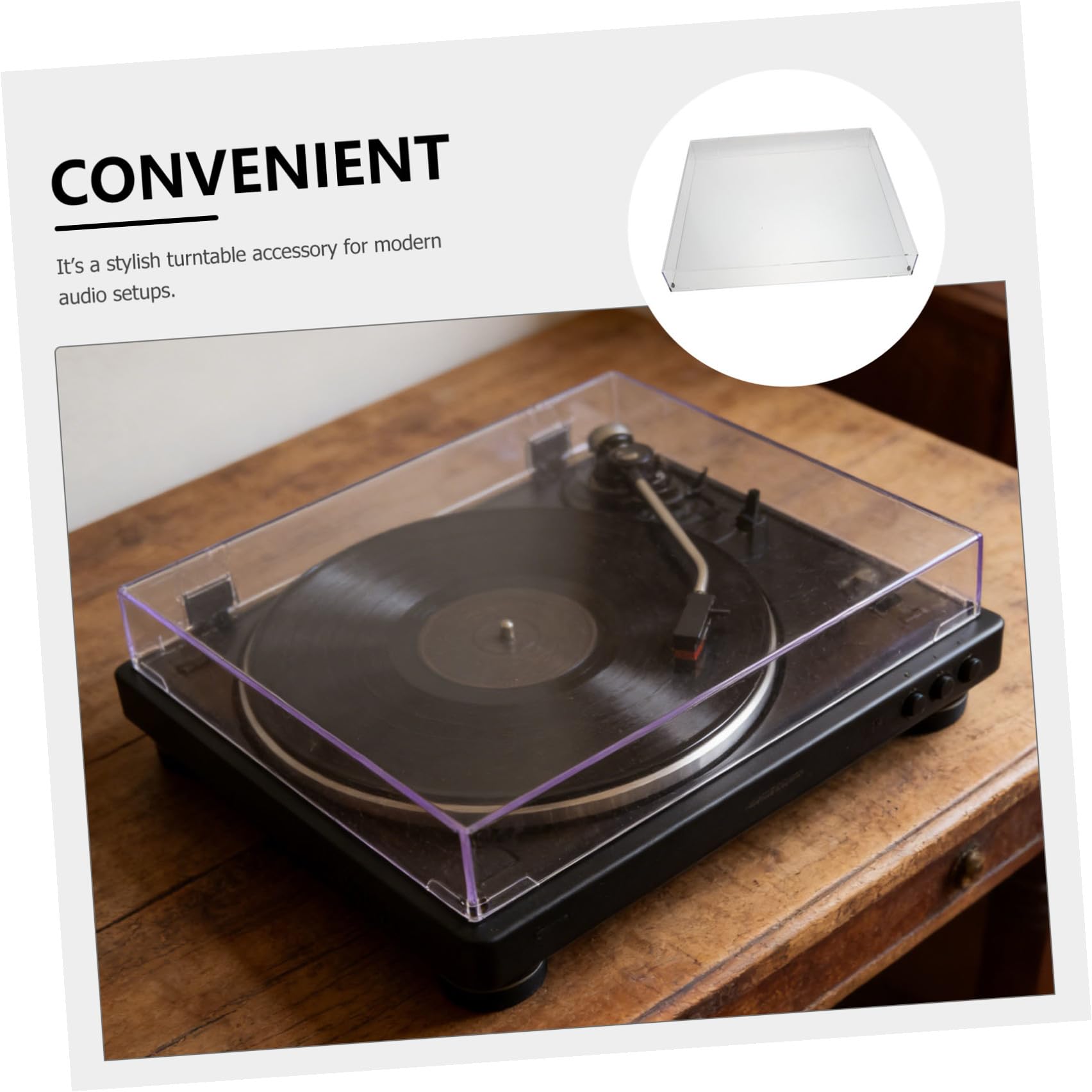 Copertura antipolvere per in acrilico trasparente - Protezione per stereo in ambienti audio casalinghi - Dimensioni 16,2x13,2x2,4 pollici, facile da montare