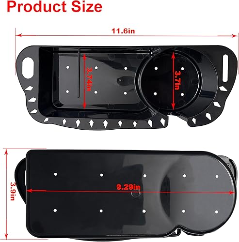 Miniatura 7 de Paquete de 2 organizadores para botes, portavasos marinos, ajuste universal para Bass Boat Kayak Pontón Jon Boat Pesca Cabaña de almacenamiento