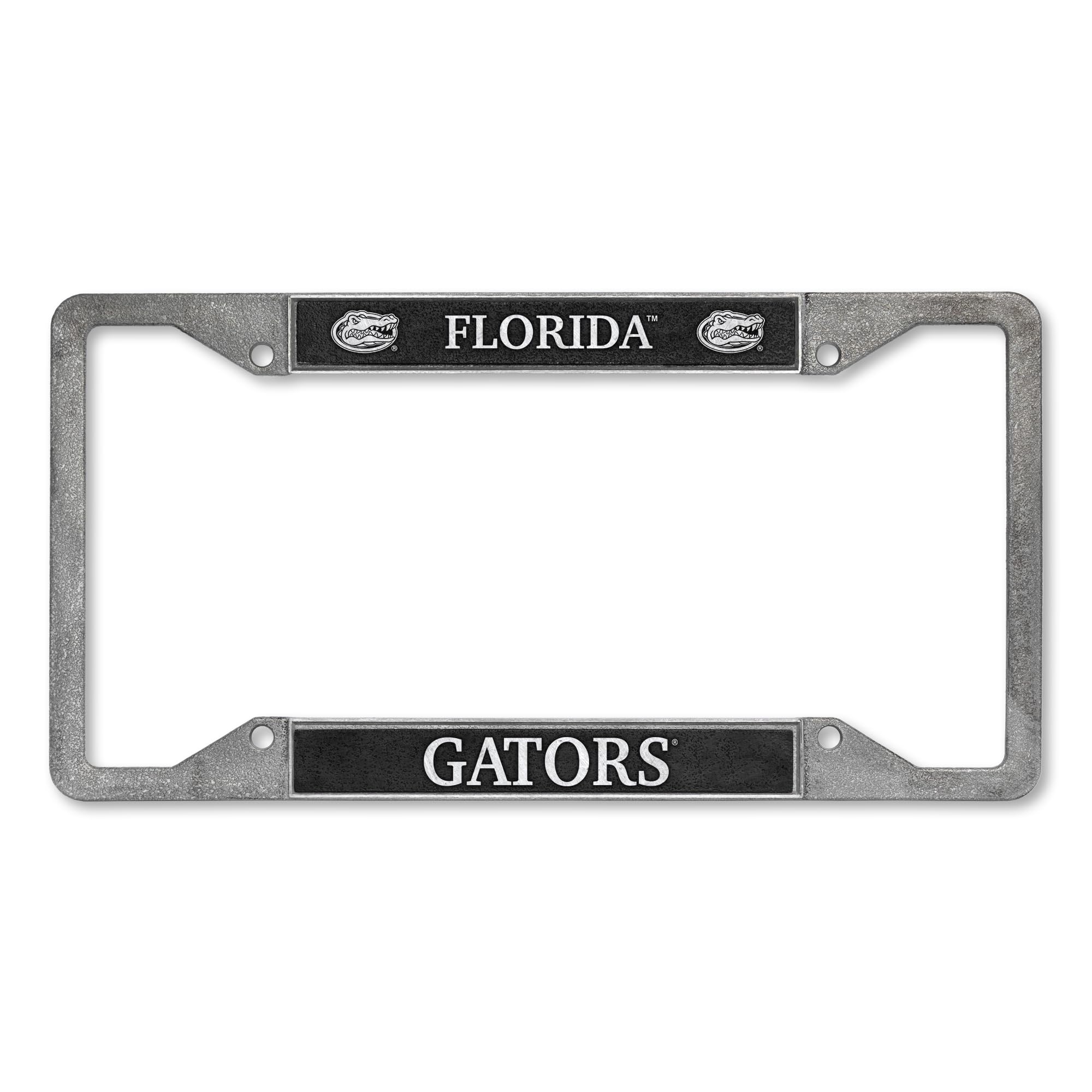 Rico Industries NCAA Florida Gators Pewter License Plate Frame 12" x 6"