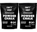 OSFT Magnesium Carbonate Powder Gym Chalk for Weightlifting Cross Fitness Training Gymnastics Rock Climbing Deadlifting Workout Bouldering Billiards Pole Dancing (Combo Pack (300 + 300) gm) gallery image
