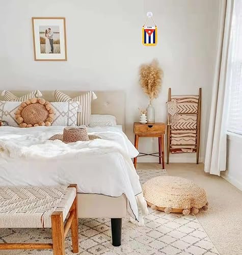 Miniatura 5 de WXTWK Bandera de Cuba de 3 x 5 pulgadas para colgar en la ventana de Cuba, pequeñas banderas para automóvil, decoración de espejo retrovisor con