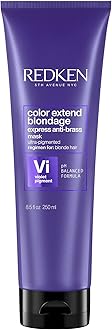 Redken Color Extend Blondage Express Anti-Brass Hair Mask, For Blonde Hair, Violet Pigment, Reduces Brassiness, 250 Ml