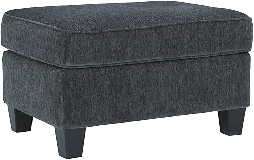Signature Design by Ashley Abinger - Otomana rectangular contemporánea, gris oscuro