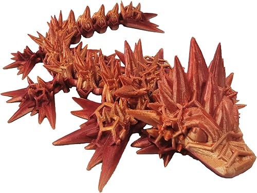 Juguetes de dragón impresos en 3D, figuras de acción de dragón de esqueleto antiguo de mar profundo con articulaciones giratorias flexibles,