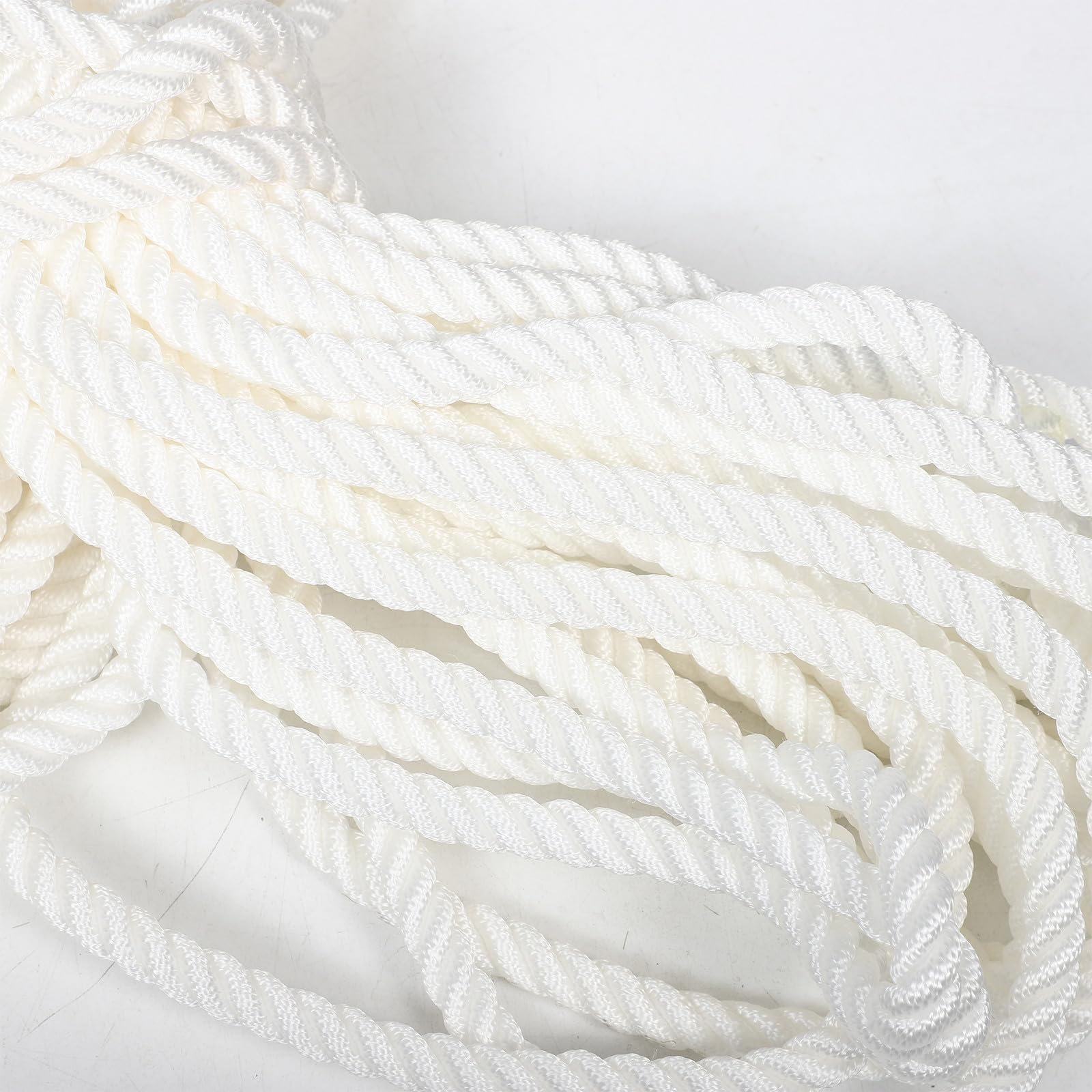 Weißes Nylonseil 12mm für Bootsanlegeleinen und Docking