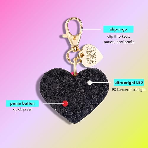 Miniatura 4 de BLINGSTING Kit de seguridad 3 en 1 con espray de pimienta pistola de aturdimiento para lápiz labial y alarma  Grado profesional máxima resistencia