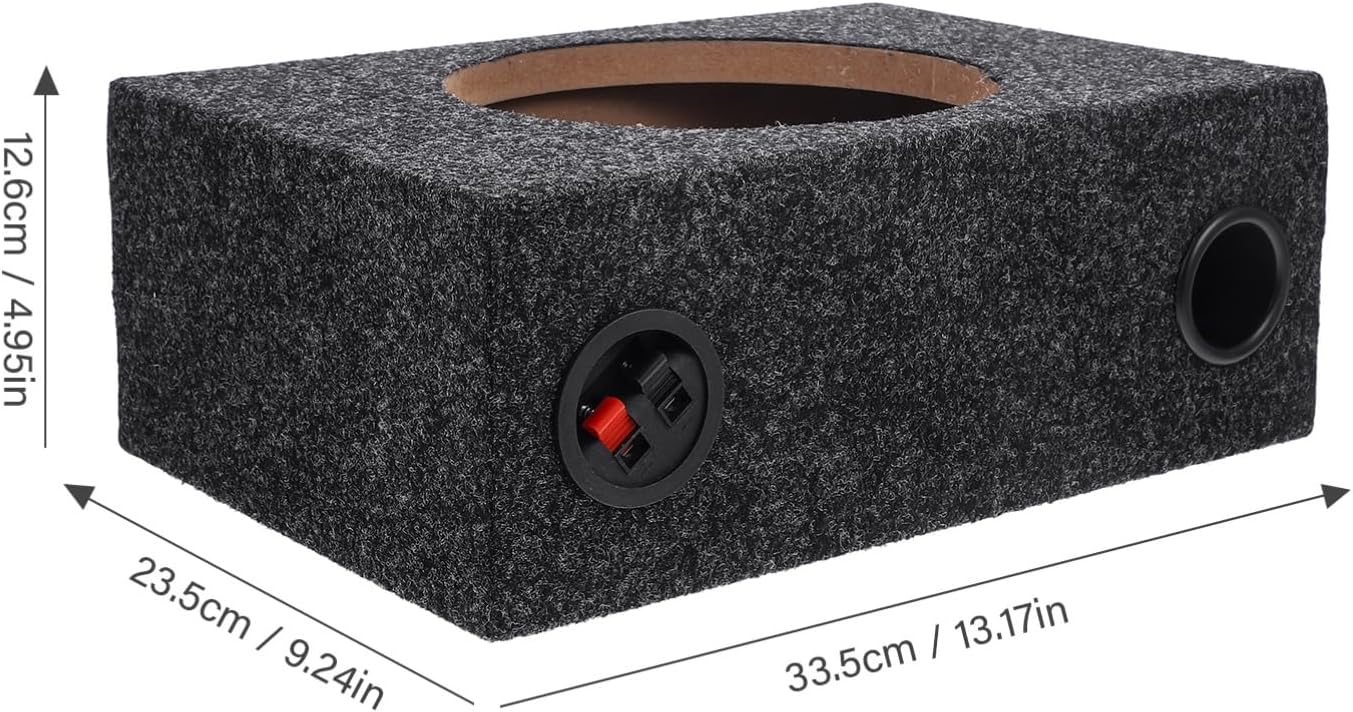 Sub Box Sealed Subwoofer Enclosure for Car Audio Enthusiasts Lightweight Design for Powerful Bass for Single Cab Installation Upgrade Your Car Sound System