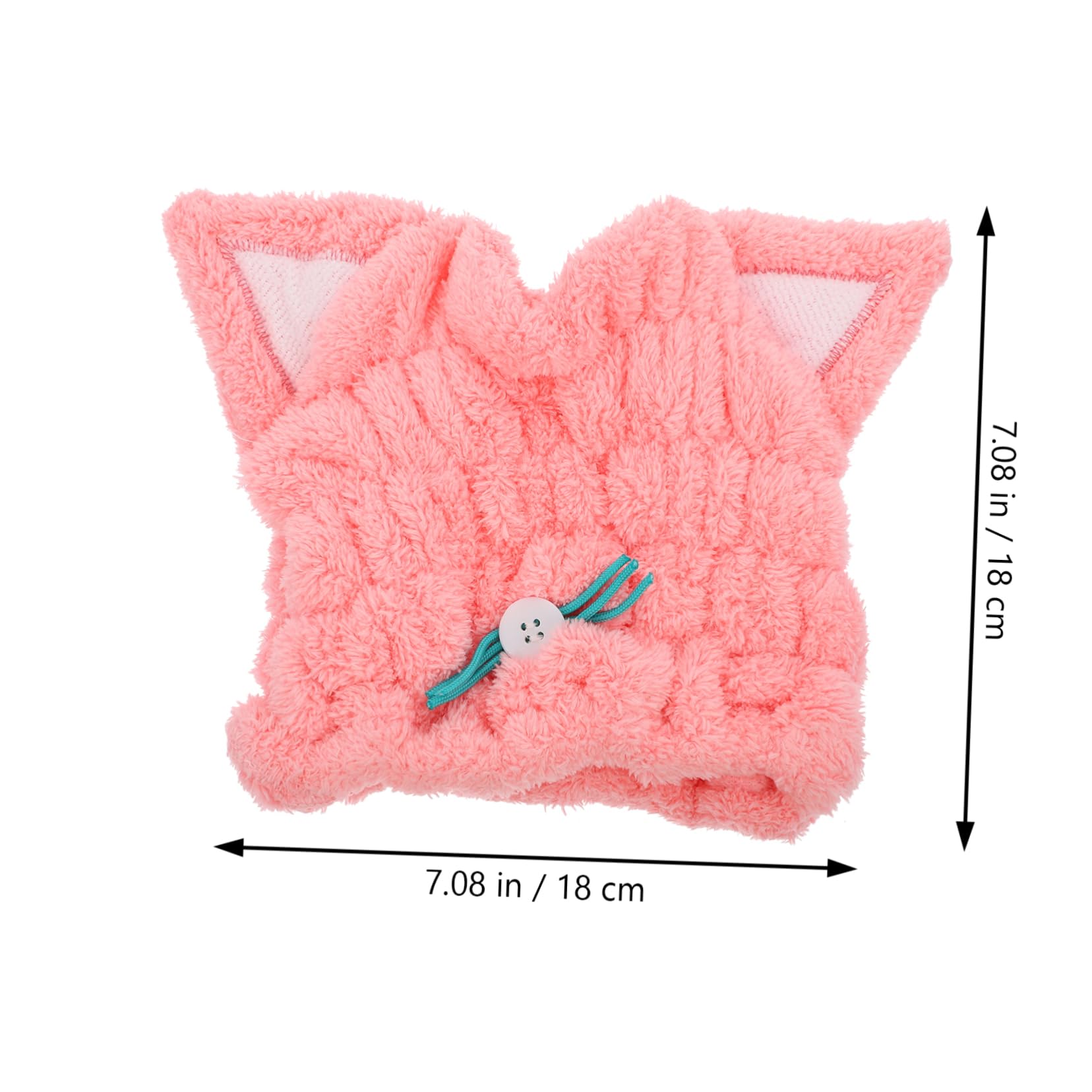 PartyKindom Hair Towel Hat Cat Ears Women's Hair Dry Wrap Soft Absorbent Anti-frizz Heat Damage Prevention for Care