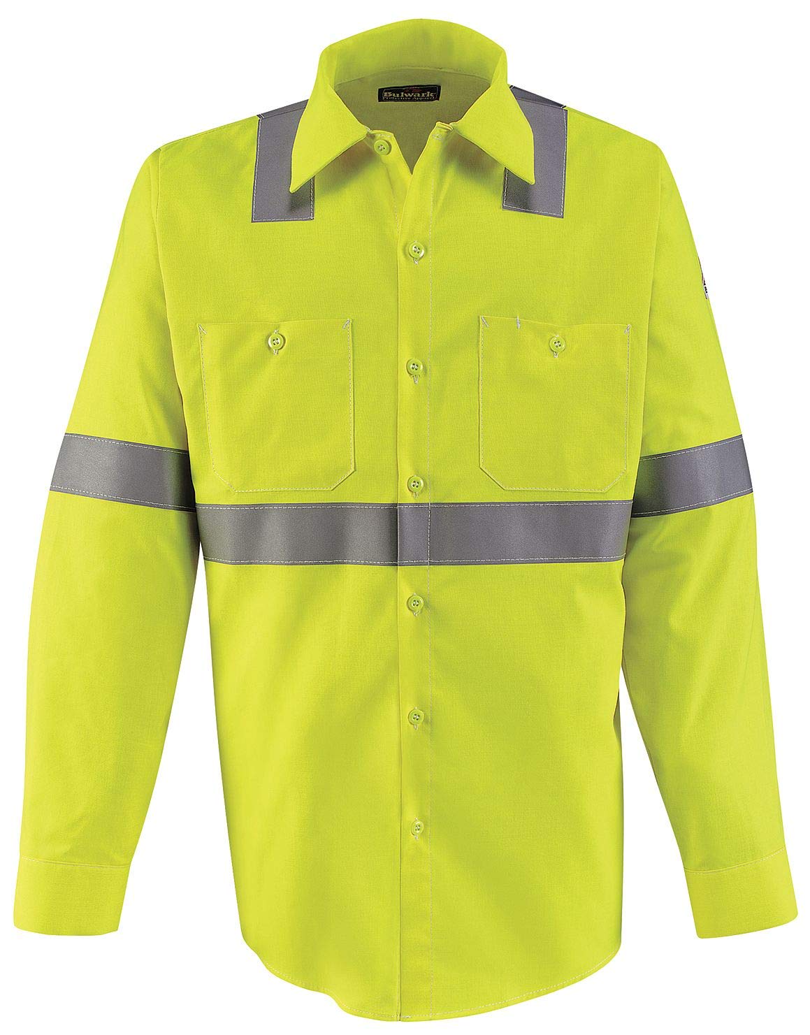 Bulwark FR Men's Flame Resistant 7 Oz Hi-Visibility Work Shirt