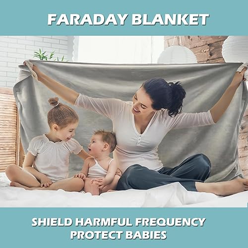 Miniatura 3 de Faraday - Manta protectora de tela para el vientre, para mujeres embarazadas y niños (40 x 38.5 pulgadas)