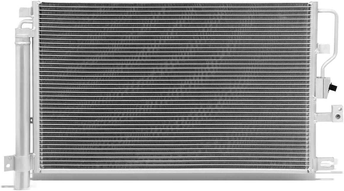 DNA Motoring OEM-CDS-3468 3468 Aluminum Air Conditioning A/C Condenser for CHEVROLET EQUINOX 2006-2009 PONTIAC TORRENT 2006-2009 with 3.4L V6 Engines
