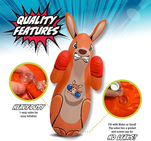 Miniatura 6 de Socker Boppers ¡Canguro! Bolsa BOP! Calcetín, Bop it, Punch it and it bounces Back, More Fun Than a Pillow Fight, Outlet for Active Kids, desarrolla