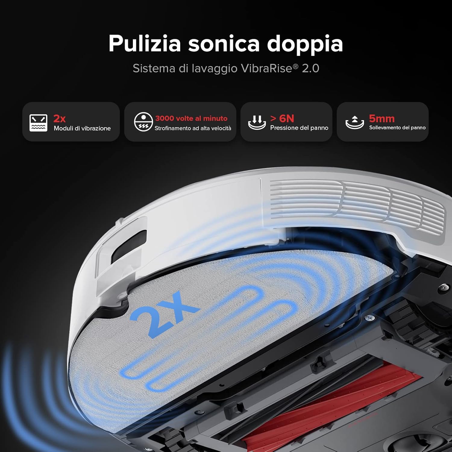 roborock Q5 Pro Robot Aspirapolvere Spazzola DuoRoller, Aspirazione 5500Pa, 770ml Cestino della polvere, 180ml Serbatoio, Aspirapolvere Lavapavimenti Navigazione LiDAR PreciSense, App/Alexa Nero roborock Q5 Pro Robot Aspirapolvere Spazzola DuoRoller, Aspirazione 5500Pa, 770ml Cestino della polvere, 180ml Serbatoio, Aspirapolvere Lavapavimenti Navigazione LiDAR PreciSense, App/Alexa Nero