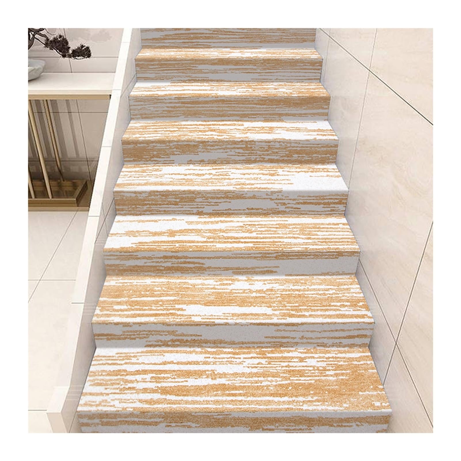 Alfombra para escalones de escalera para la decoración segura de un hogar con mascotas