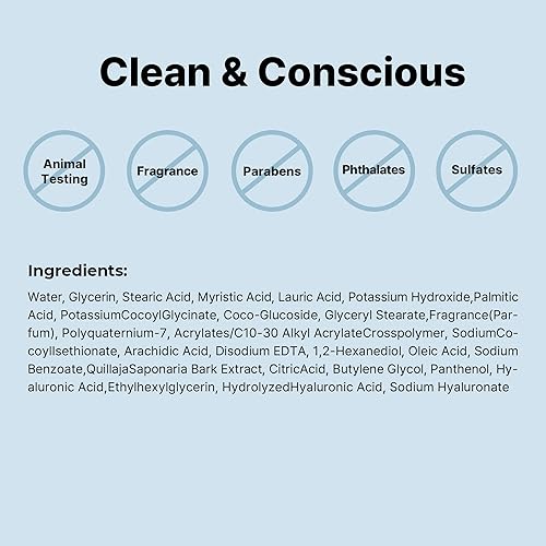 Miniatura 7 de COSRX Hydrium Triple Hyaluronic Moisturizing Cleanser 5.07 fl oz  5.1 fl oz  Limpiador diario para piel seca con ácido hialurónico y vitamina B  Sin