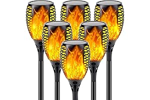 XTorch Solar Flickering Flame LED Torch Light 6-Pack