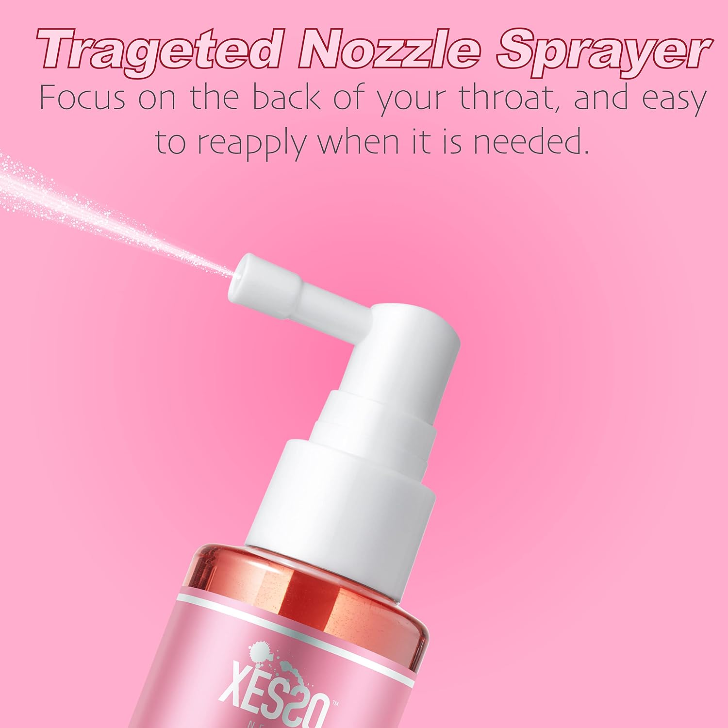 XESSO Deep Throat Relaxing Spray Cherry Flavored 2 Fl.oz for Women Men, Numbs Throat and Reduces Gag Reflex, Throat Mouth Desensitizing Spray for Oral Pleasure-Made in USA