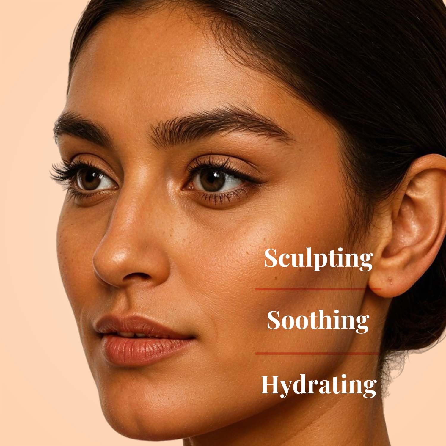 Just Herbs Super Hydrating Born To Sculpt Long Stay Bronzer Stick with Shea Butter | Richly Pigmented | Defines and Uplift Appearance | Matte Finish | All Skin Types for Women 14g (Latte) - Image 3 thumbnail