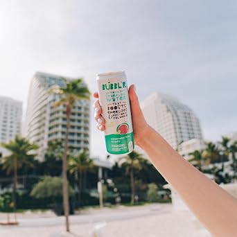 New Bubblr Antioxidant Sparkling Water - Passion Fruit Wond'r, Watermelon Lime Smash'r, Peach Raspberry Dazzl'r - Variety Pack, 0 Suger, 69 Mg Caffine, Sparkling Water 12 Fl Oz (Pack Of 6) Repackaged By Shadow Hunter*