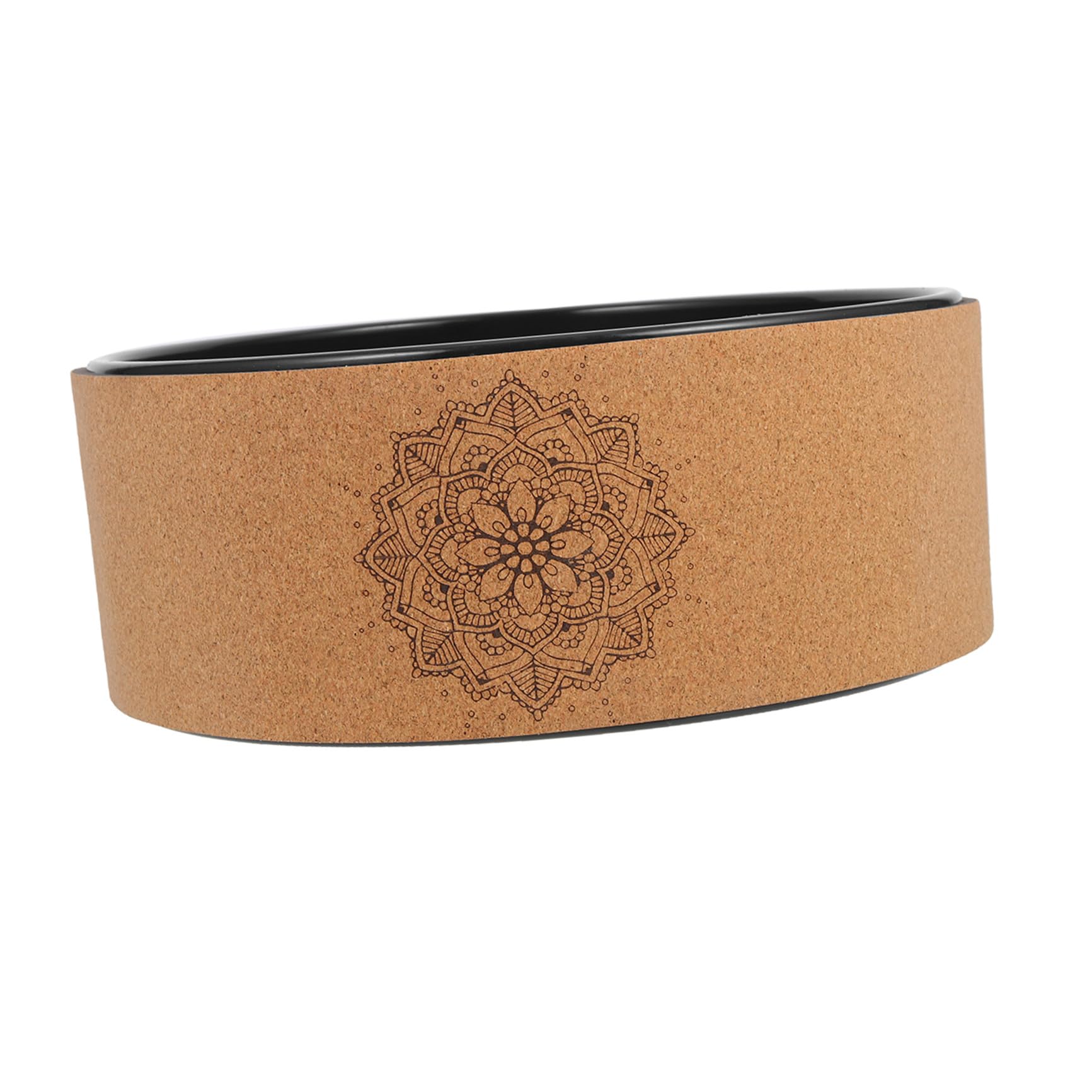 Veemoon Rueda de Yoga de Corcho Natural Antideslizante, 1 Pieza, Accesorio para Entrenamiento y Masaje de Espalda, Herramienta para Estiramientos, Pilates y Mejora Flexibilidad
