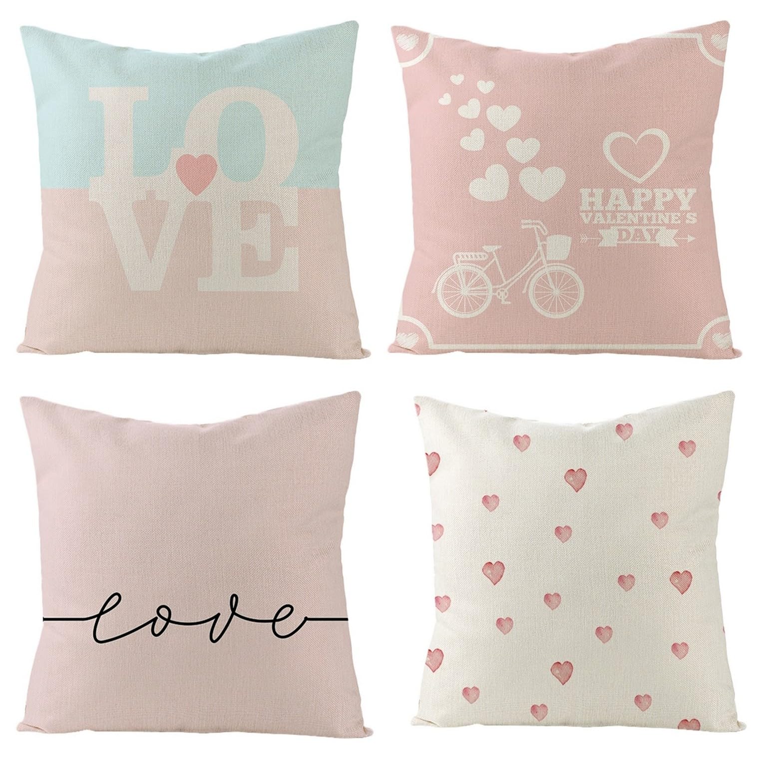 Taie d'oreiller personnalisée Amour CEVAN, cadeau idéal pour Saint Valentin