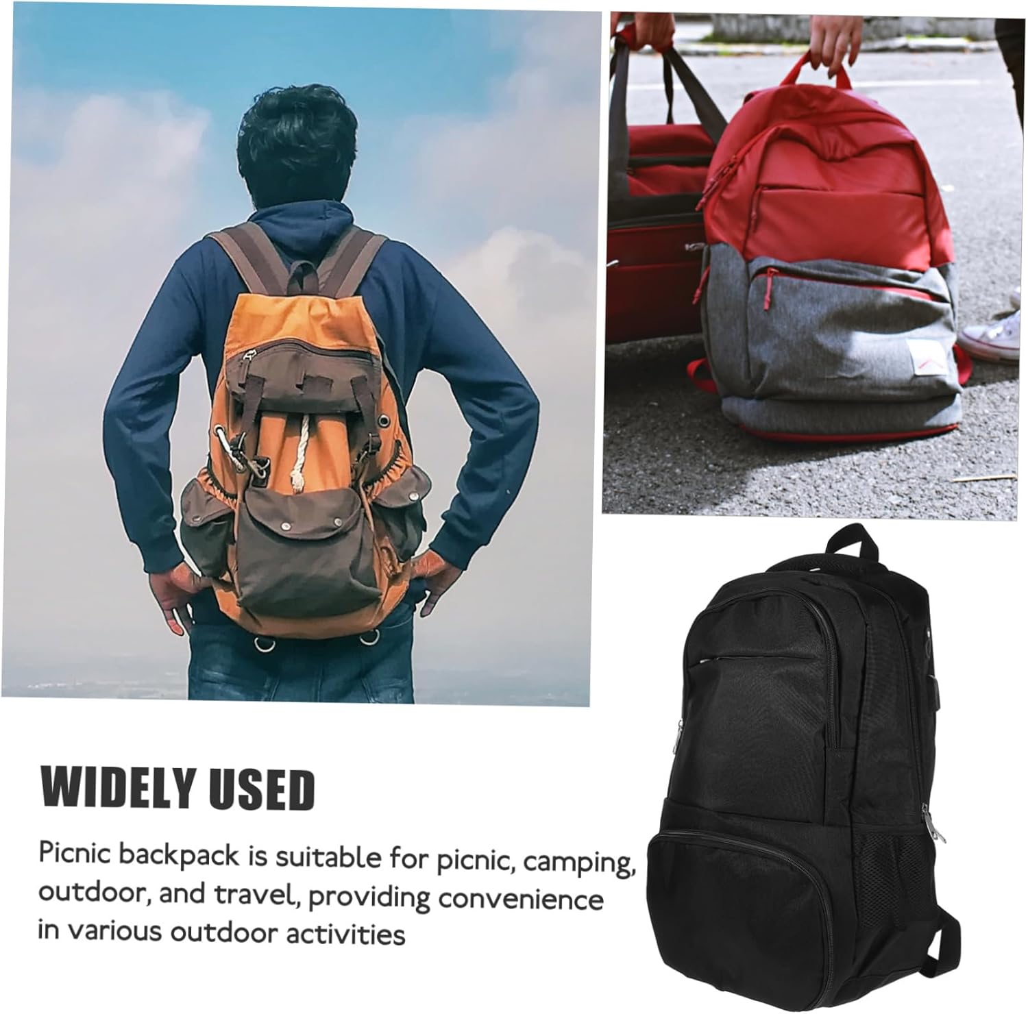 SAFIGLE Cooler Backpack Portable Insulated Picnic Bag for Outdoor Leakproof Backpack for Camping