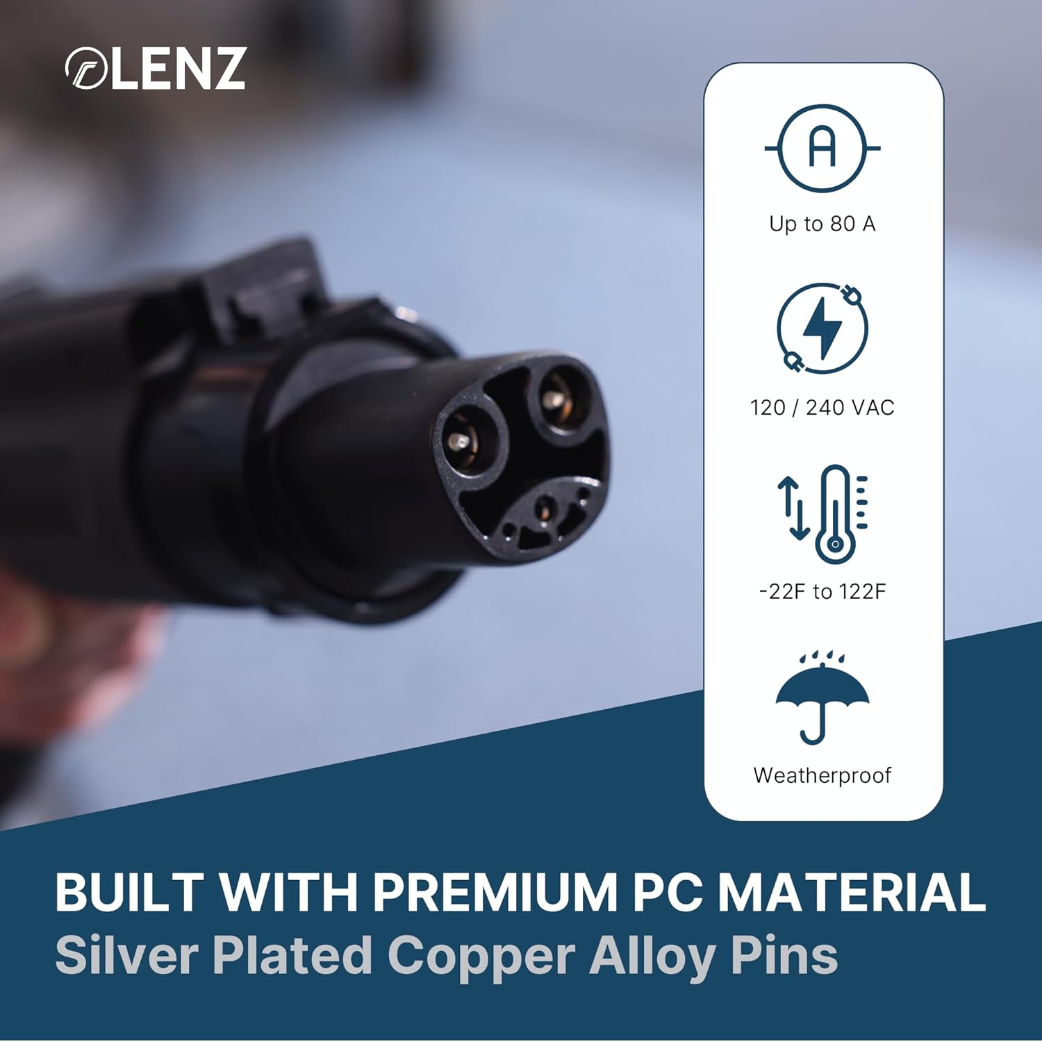 Premium PC Material and Silver Plated Copper Alloy Pins