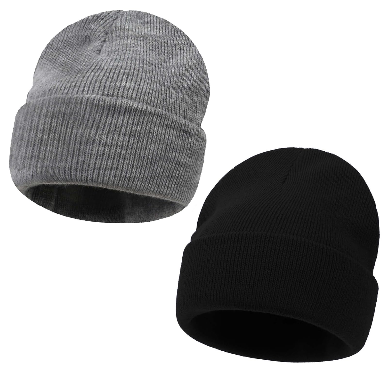 Kids Beanie Boys Girls Winter Hats Children Cuffed Knit Warm Skull Caps