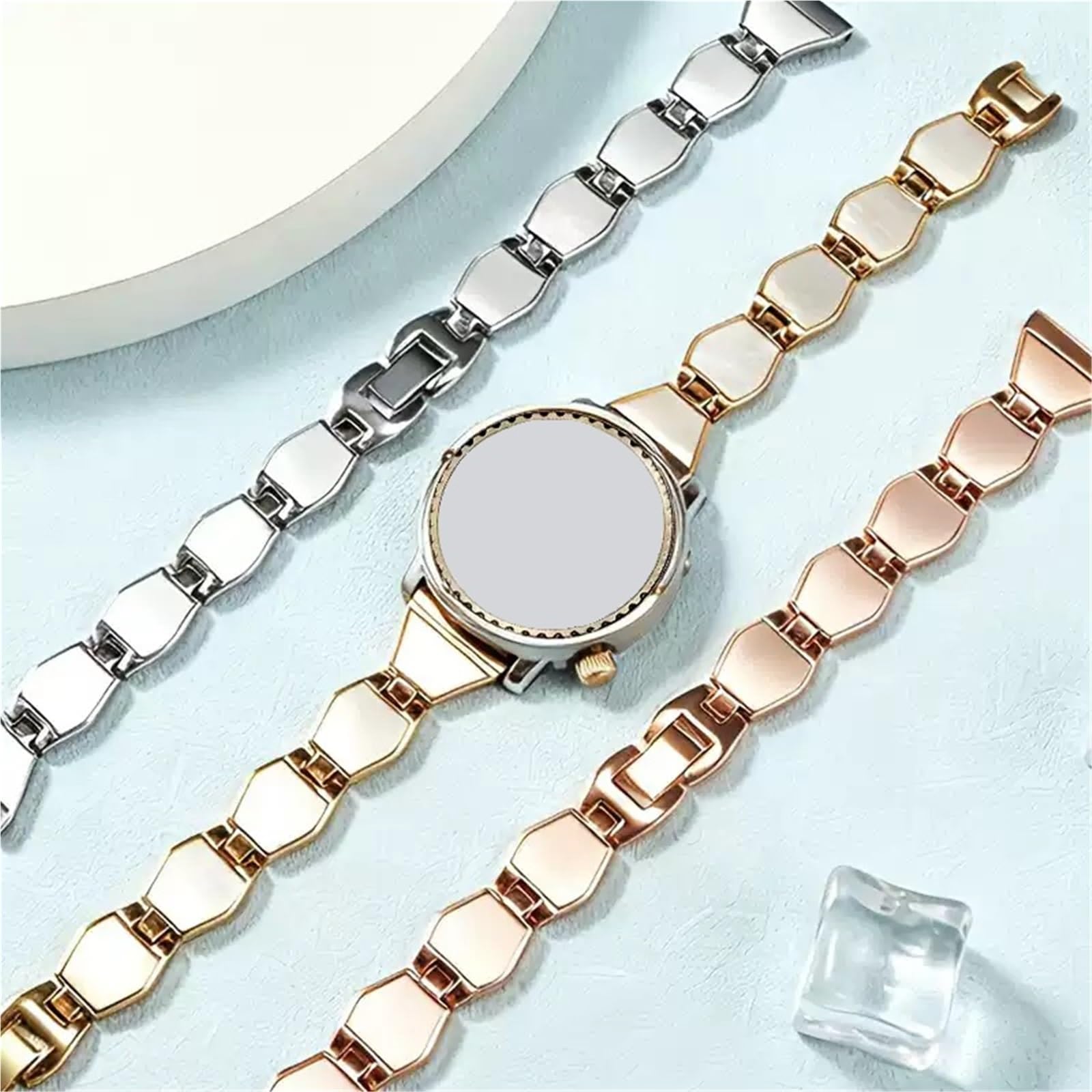 Kobieta Elegancki metalowy pasek do zegarka ze stali nierdzewnej 16 mm 18 mm Wygodne i swobodne paski zamienne