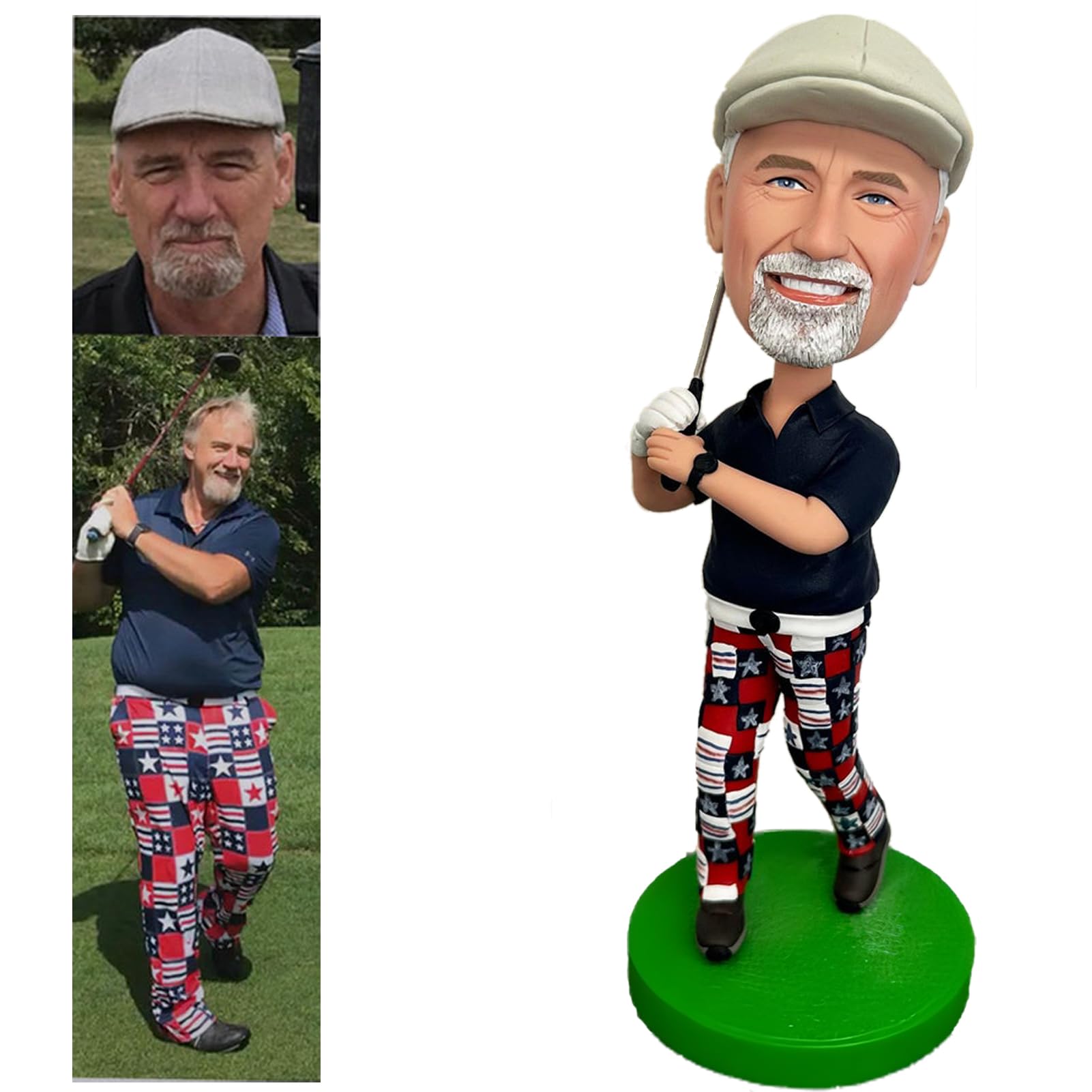 Custom Bobblehead, Golf Handmade Full Body Customization, Personalized Sculpture Gift, Polymer Clay, Unique Bobblehead Doll Made According to The