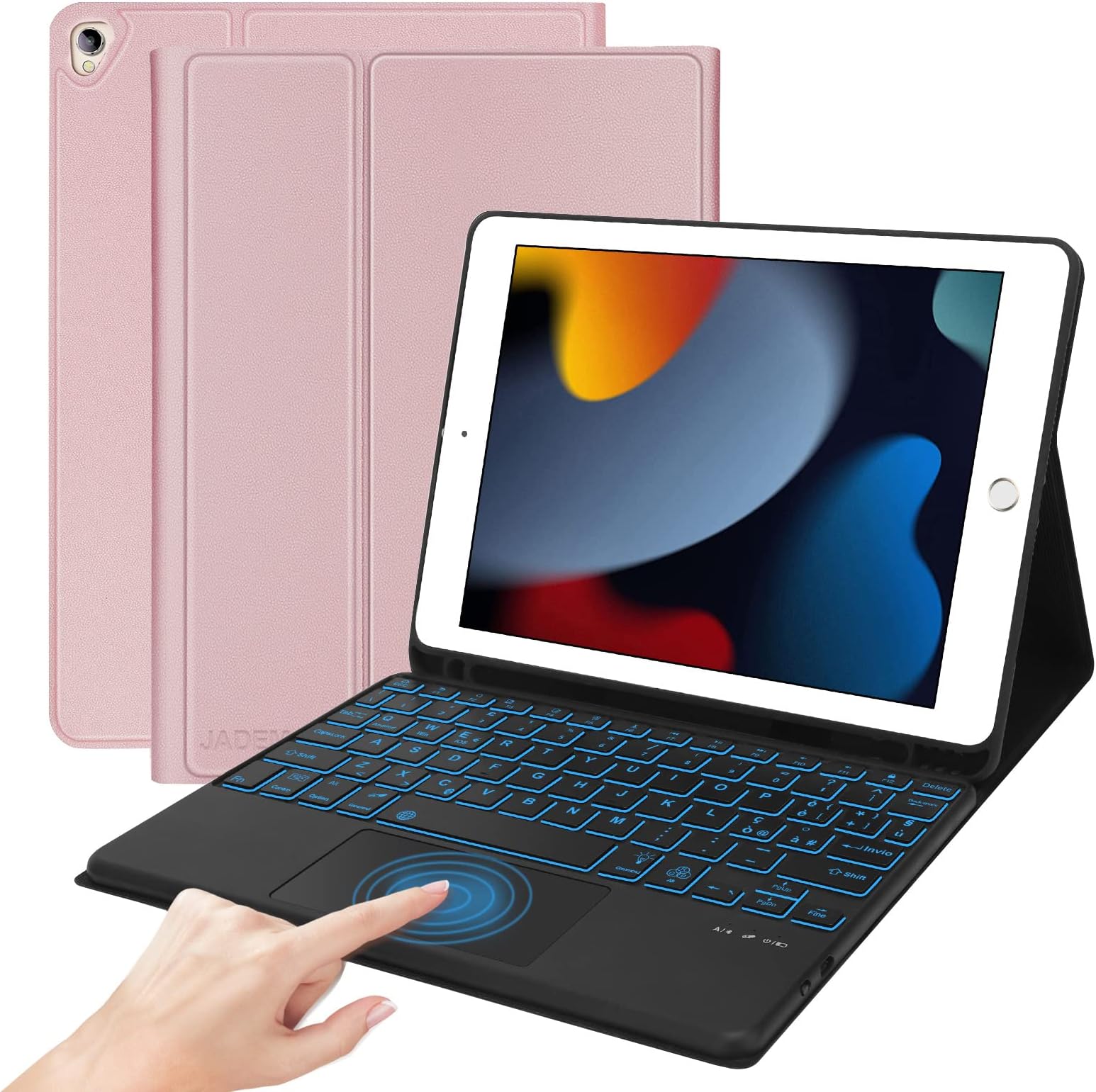 Étui Clavier Pour Ipad 10,2, Ipad 9E Génération Avec Porte-Crayon