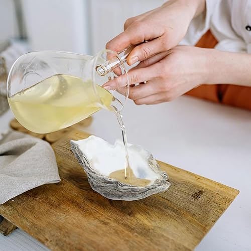 Miniatura 7 de stonechic 60 conchas de ostras de 4 a 5 pulgadas, conchas de ostras grandes a granel para decoración del hogar, relleno de jarrones, adornos,