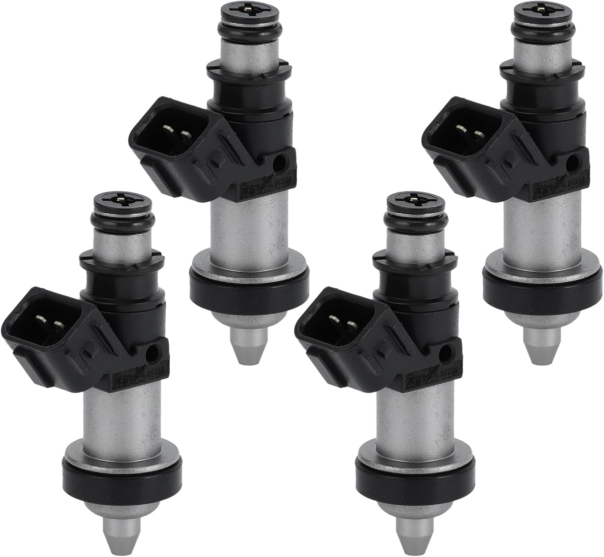 Fuel Injector, Engine Fuel Injection Nozzle No.06164-PCA-000 for Honda CR-V EX, LX 1999-2001 2.0L for Honda CR-V SE 2000-2001 2.0L Black, 4 Pcs