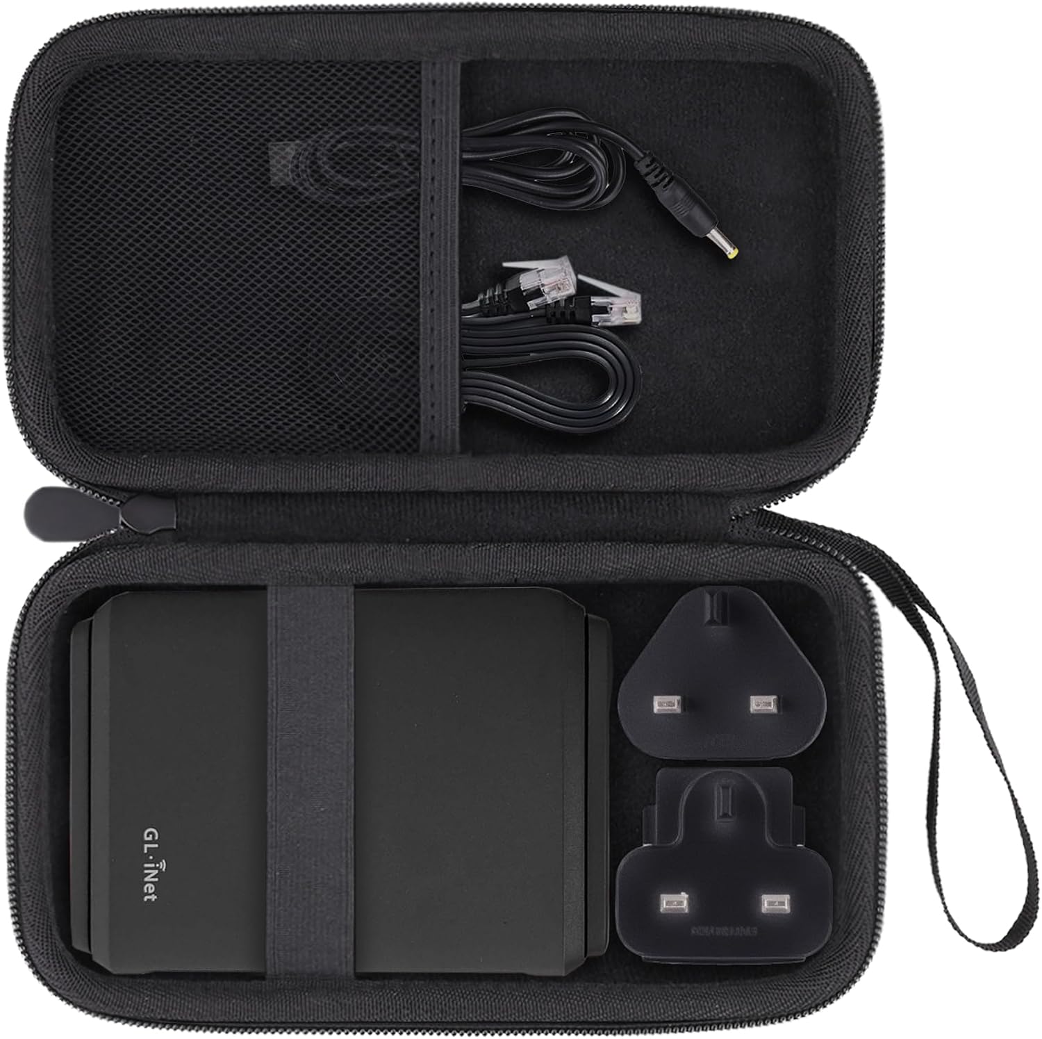 Case for GL.iNet GL-BE3600 Portable Travel Router and Power Adapter