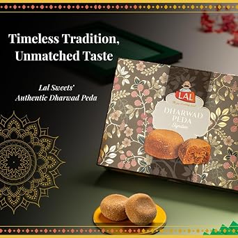 Lal Sweets Authentic Indian Dharwad Peda (400 Gram)