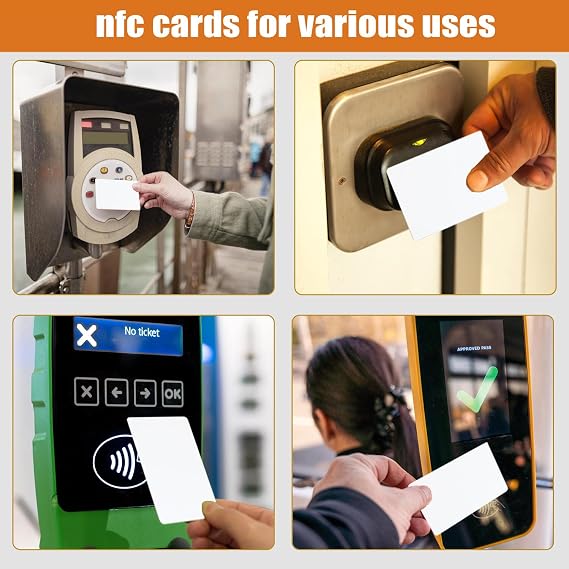 لجميع الهواتف الذكية والأجهزة التي تدعم تقنية NFC، والمتوافقة مع بطاقات Leikurvo 50 NFC، وبطاقات العلامات NTAG215 NFC، وبطاقات PVC البيضاء الفارغة، وبطاقات NFC، وNTAG215 TagMo وAmiibo