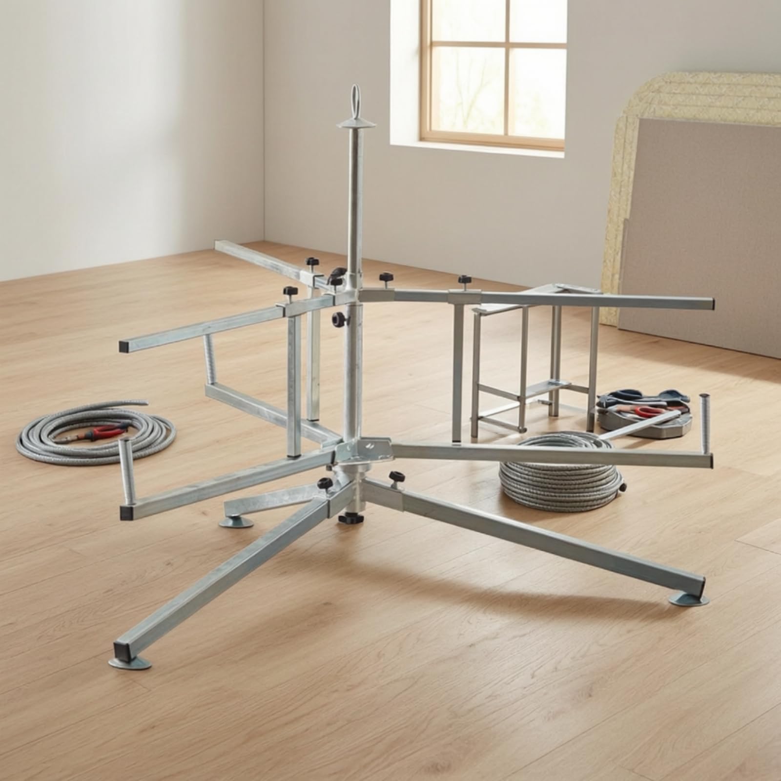 senrollador Tubos Estable Portatubos Antislizante Soporte para Instaladores