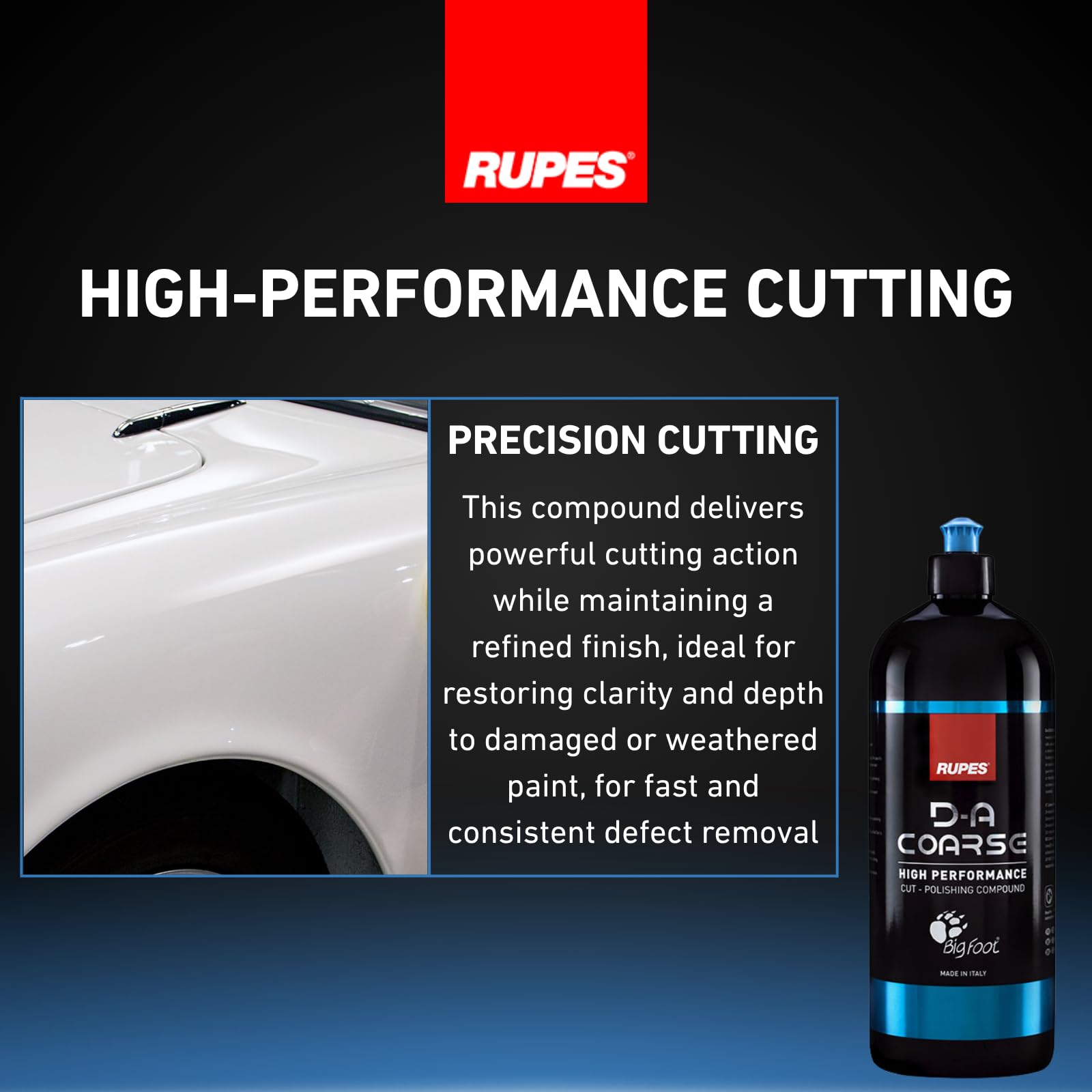Optimum Versiegelungen Rupes Bigfoot DA Coarse Politur - High Performance Extra Cut Compound Gel - 1.000ml (coarse)