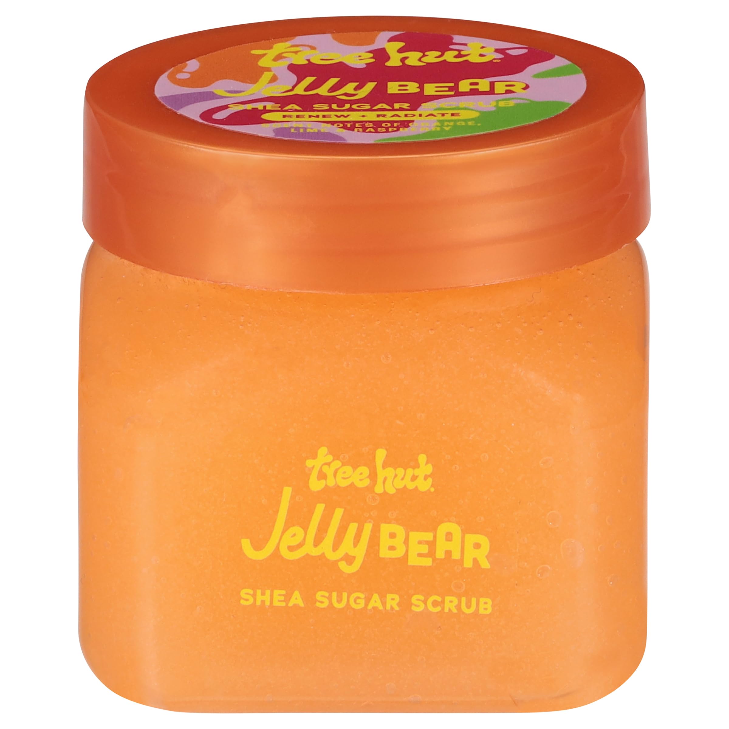 Tree Hut Jelly Bear Shea Sugar Body Scrub, Exfoliating & Hydrating with Shea Butter, Smooth Skin, All Skin Types, Vegan, Travel Size (3.4 oz / 98g) - main product image