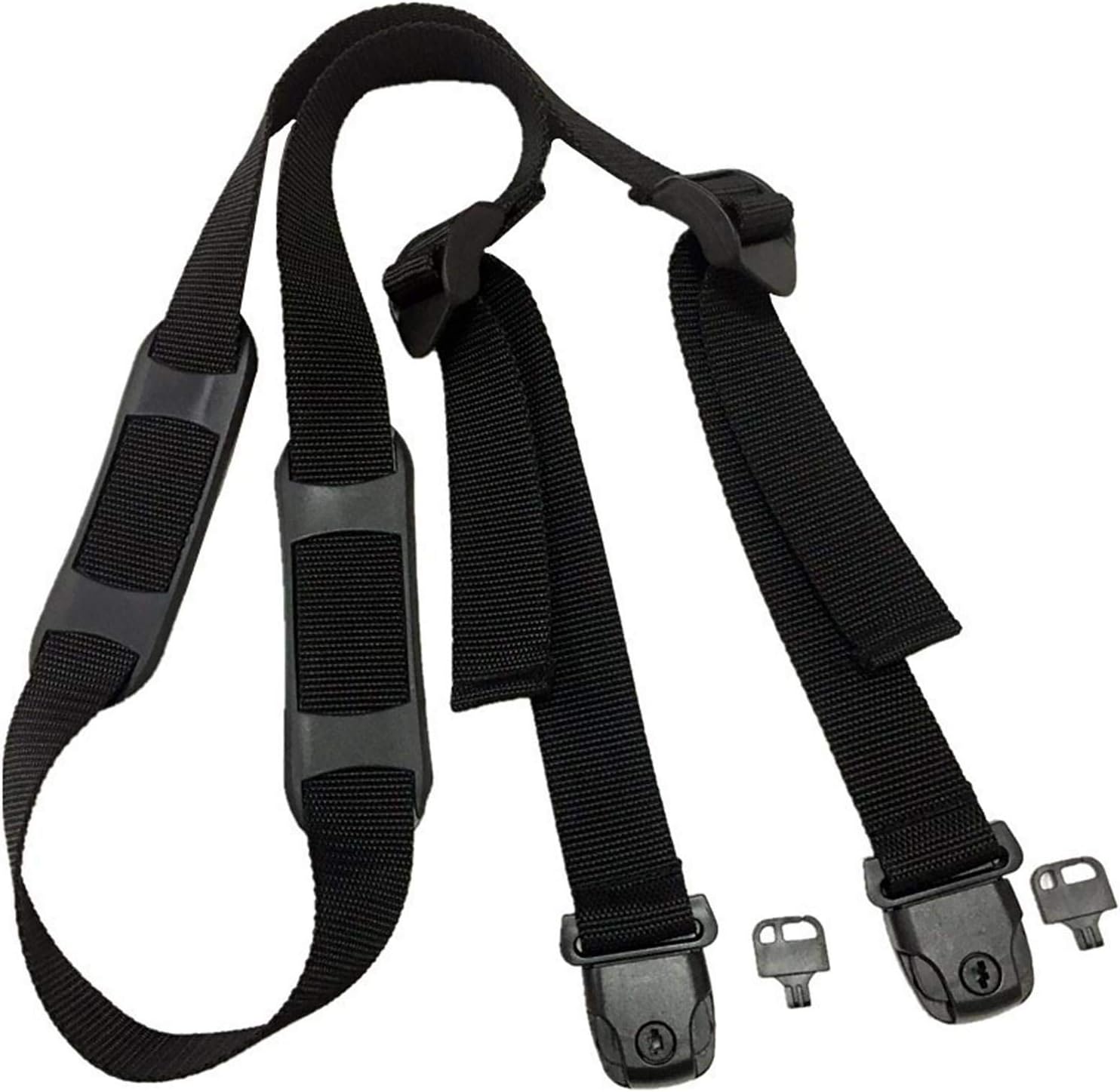 MOVKZACV 1.4m Outdoor Garbage Can Lid Strap,Quick Shackle,Adjustable