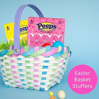 Marshmallow Peeps Pink and Yellow Easter Bunnies 8 ct (Pack of 2)