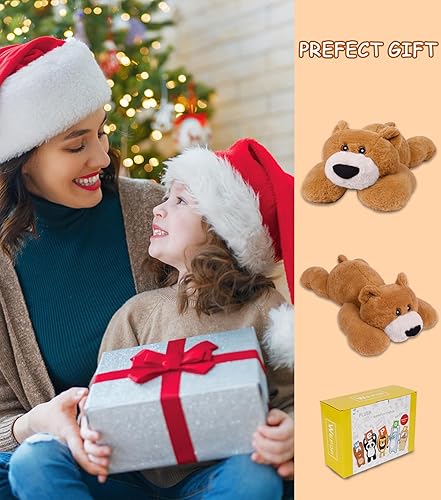 Miniatura 6 de Animales de peluche de oso con peso de 5 libras, 24 pulgadas para niños, adultos, niños y niñas, bonito juguete de almohada suave para Navidad, San