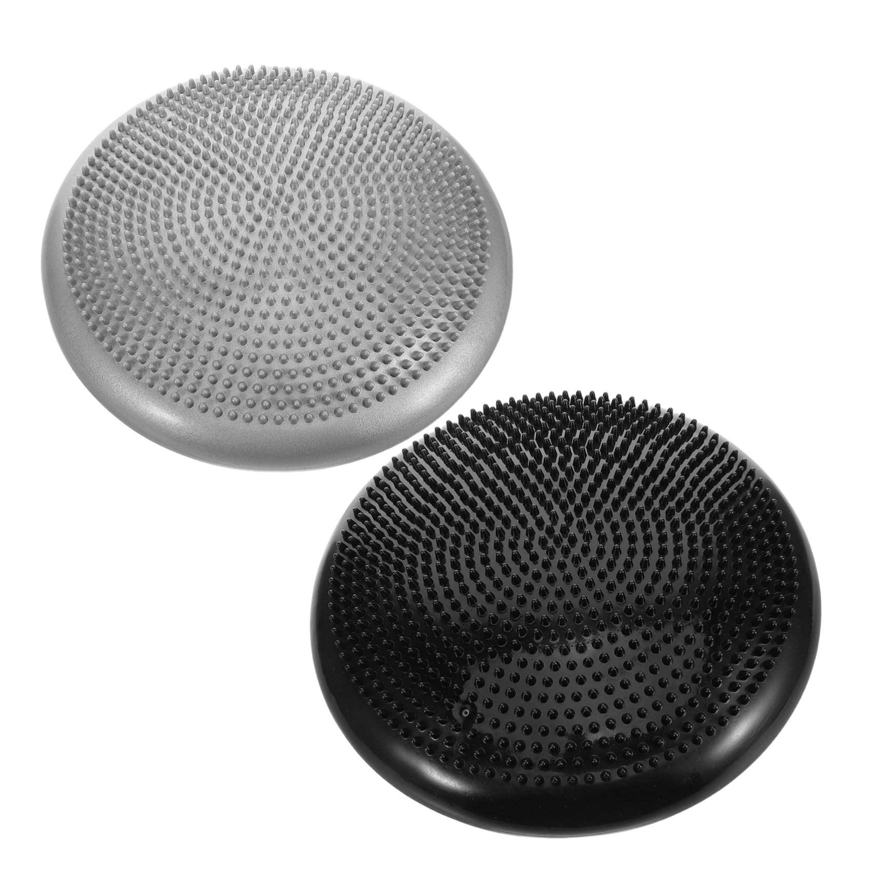 Milisten 2pièces Chaise De Yoga Base Exercice Ballon Équilibre Tapis Gonflable Pour Fitness Stable Coussin Rond Pour Maison Bureau
