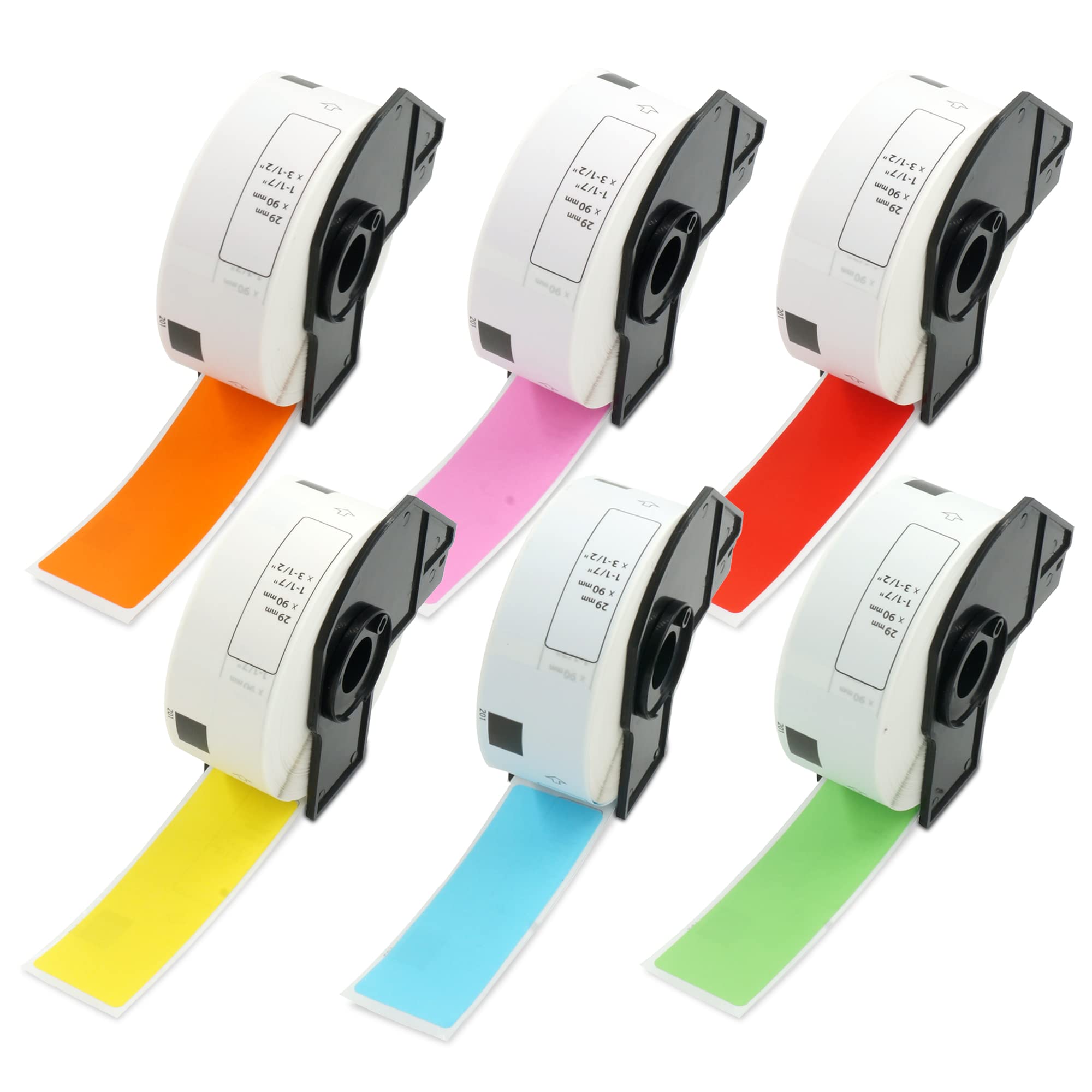 BETCKEY 10 Rouleaux DK-11209 Petites Étiquettes Adresse 62mm X 29mm - 8000 Étiquettes Compatibles Brother QL