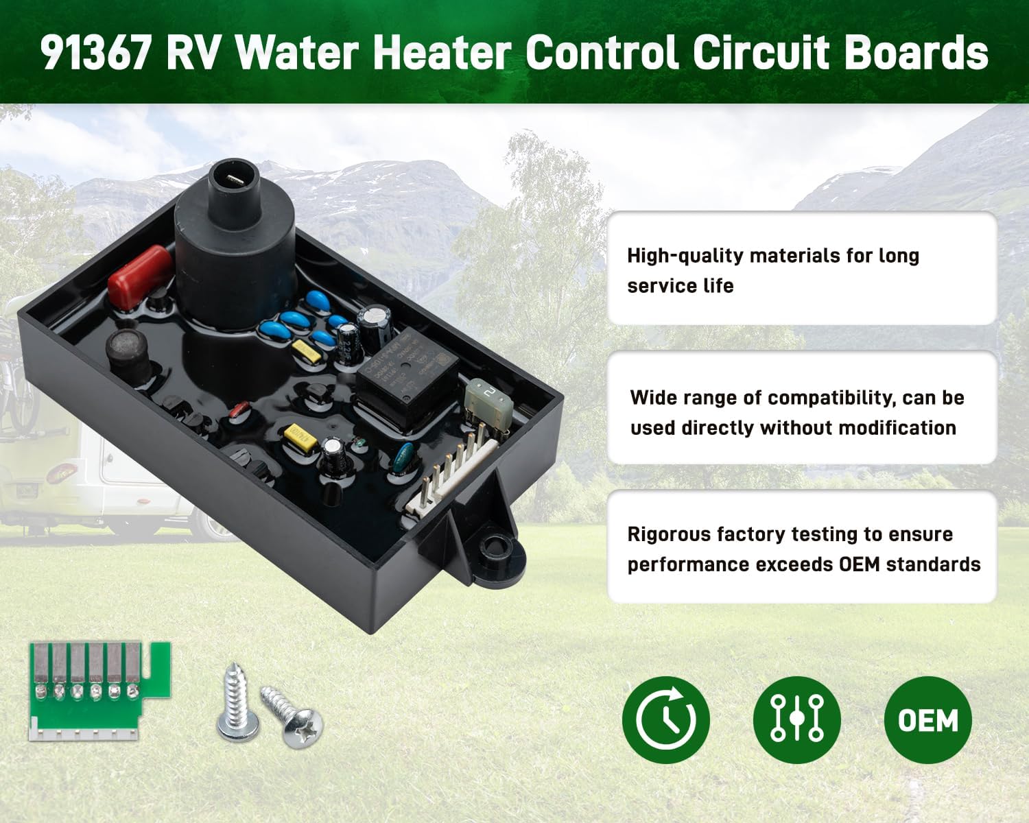 91367 Replacement for Atwood RV Water Heaters Control Circuit Board Kit Fits for Atwood G6A-6E G6A-7E G6A-8E G10-1E GCH6-6E GC6A-7E Replace 93865