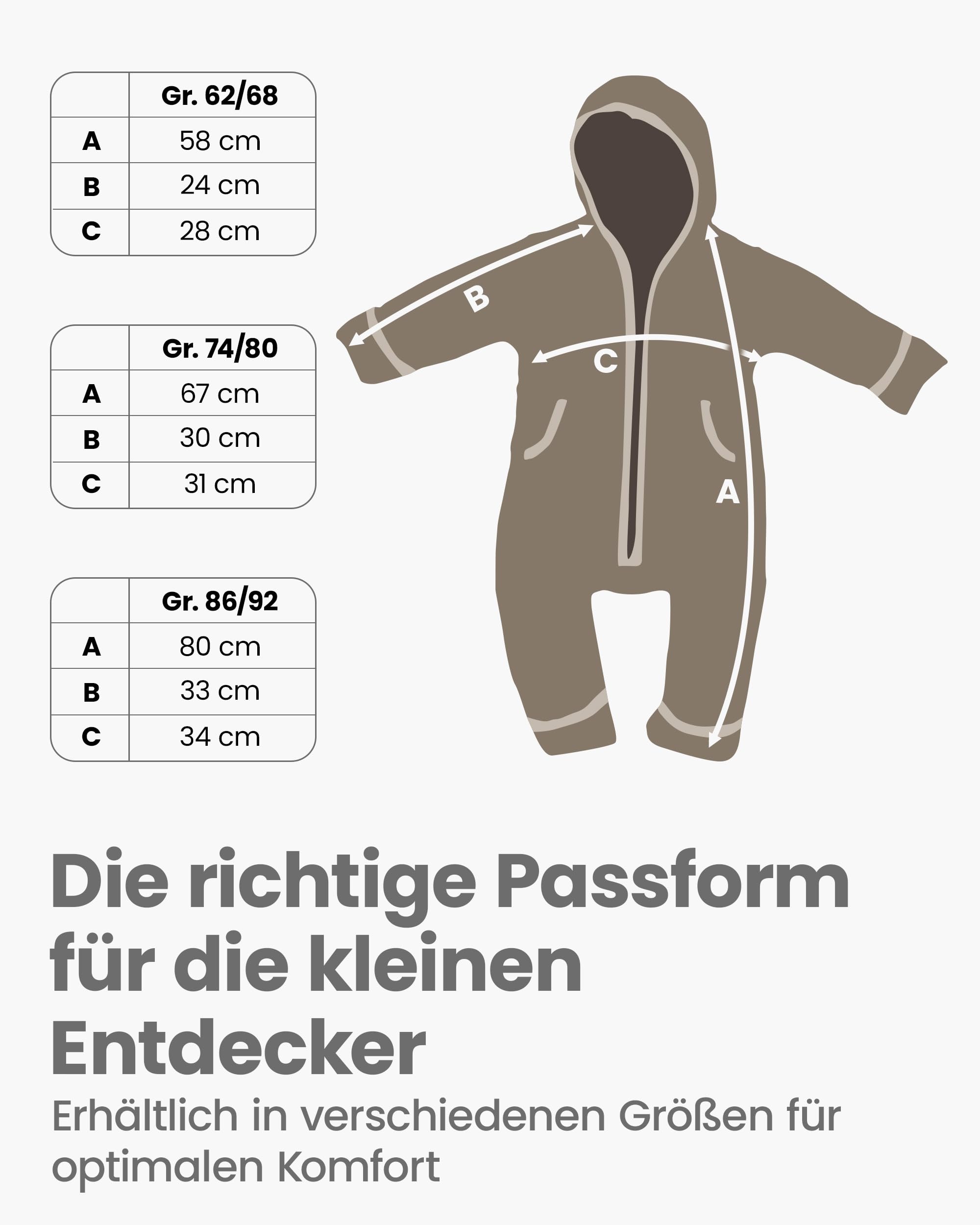 Walkoverall Baby und Kleinkinder – Wollwalk Overall Baby aus Schurwolle mit Reißverschluss – Baby Overall Winter – Baby Overall Herbst – Overall Baby Winter