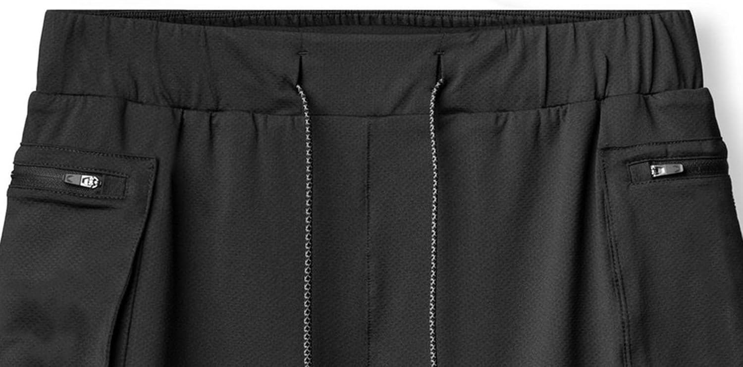 DGHM-JLMY Men Solid Zip Pocket Drawstring Tool Shorts Stretch Breathable Sport Hiking Shorts Relaxed Fit Summer Outdoor Short