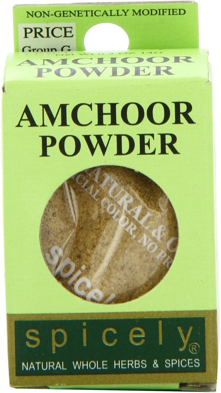 Spicely Organic Amchoor Powder 0.40 Ounce ecoBox Certified Gluten Free