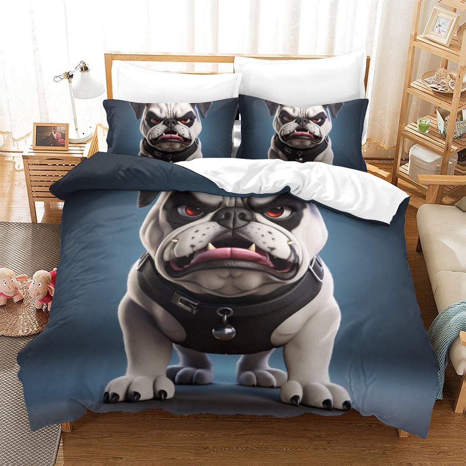 Housse de couette bouledogue français pour relooker la chambre des enfants et ados